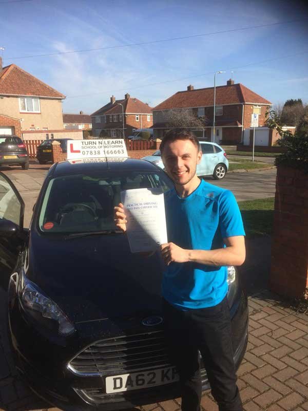 Great result on passing your test.